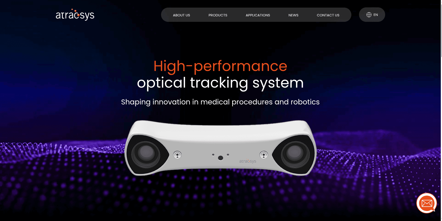 Atracsys homepage preview