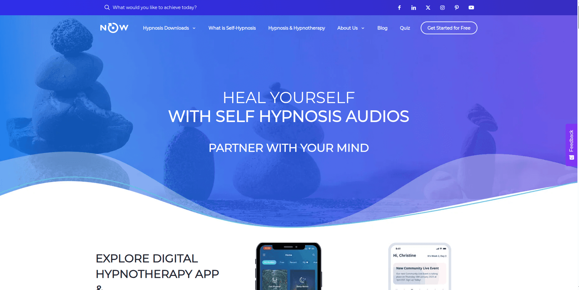 upnow homepage preview